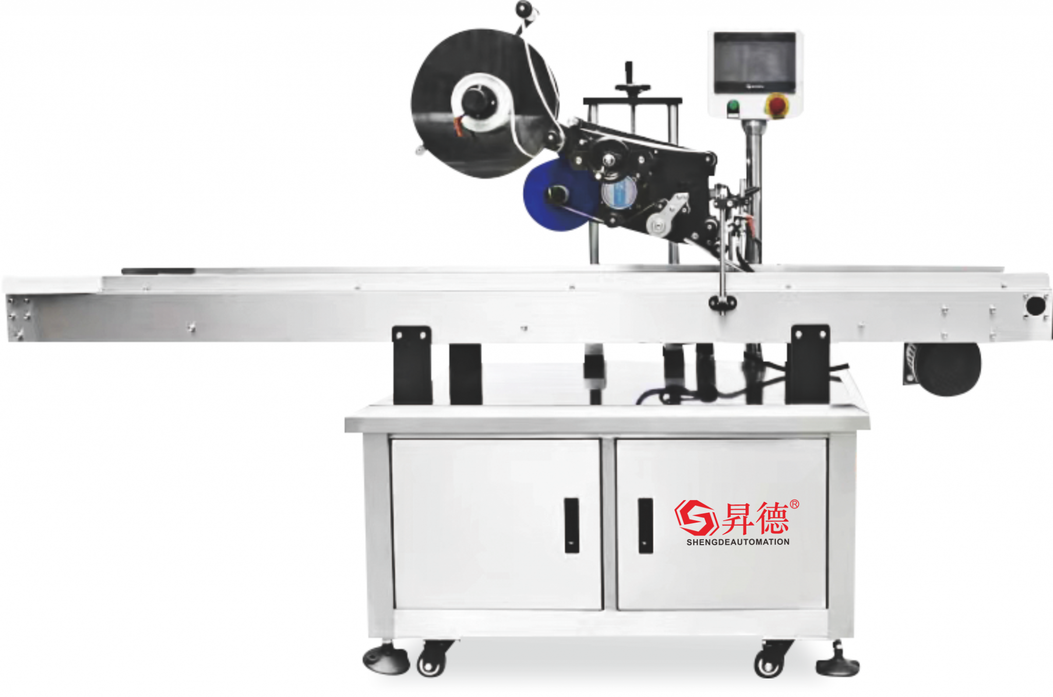 SD-300 Automatic sticker flat labeling machine for case jar bottle top ...