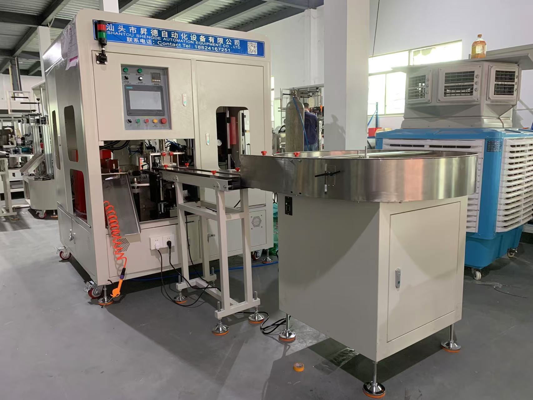 SD-60SS electrical tape shrink wrapping machine with turntable